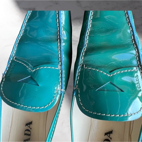 Prada Calzature Donna Patent Loafers in Voyage Color - Picture 7 of 13